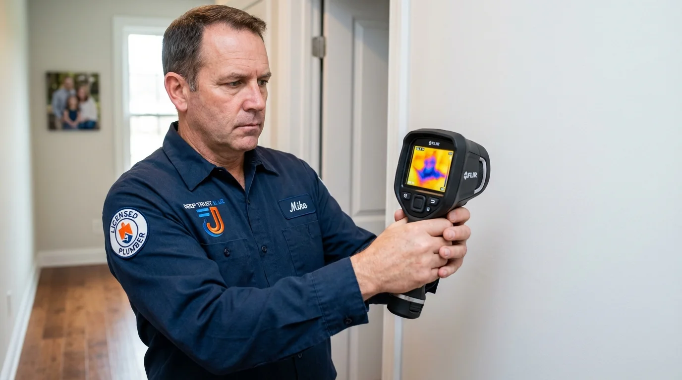 Thermal imaging leak detection by Johns Plumbing LLC in Prairieville